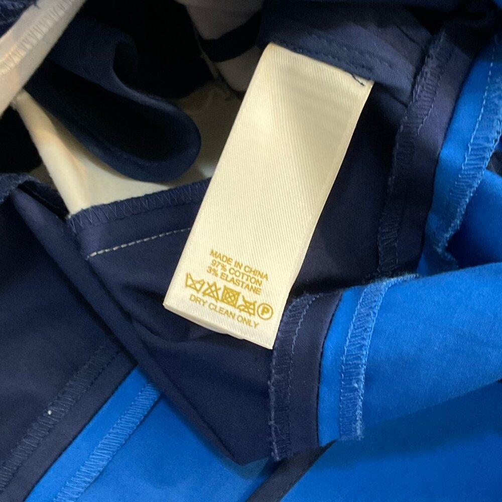 Kate Spade ♠️ Sawyer Sleeveless V-Neck Pleated Fit & Flare Dress, Blue, Size 12 - Picture 8 of 11